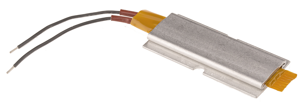 DBK Enclosures Enclosure Heating Element, 75mm, 8.5 mm, PTC Conductive Heating Element, 70 W, 100V ac/dc, 240 V ac/dc