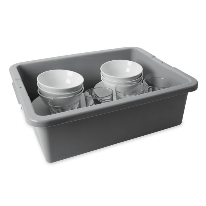 fg335100gray Rubbermaid Commercial Products 28.76L Grey Polyethylene Storage Box, 17.78 cm x 43.51cm x 54.61 cm