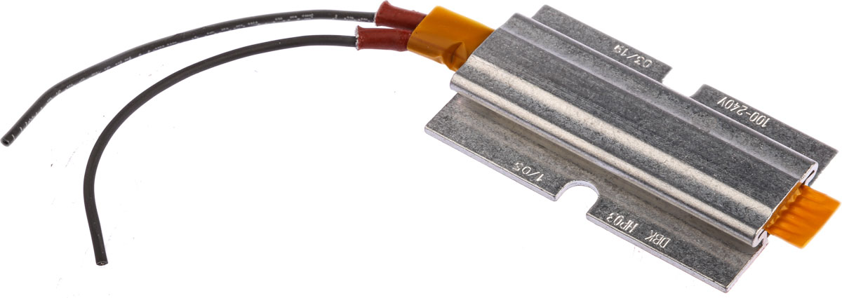 DBK Enclosures Heating Element Enclosure Heating Element, 50mm, 8.5 mm, PTC Conductive Heating Element, 15 W, 100V
