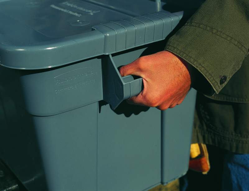 fg9s3000gray Rubbermaid Commercial Products 53L Grey Polyethylene Storage Box, 27.1 cm x 44.1cm x 70.7 cm