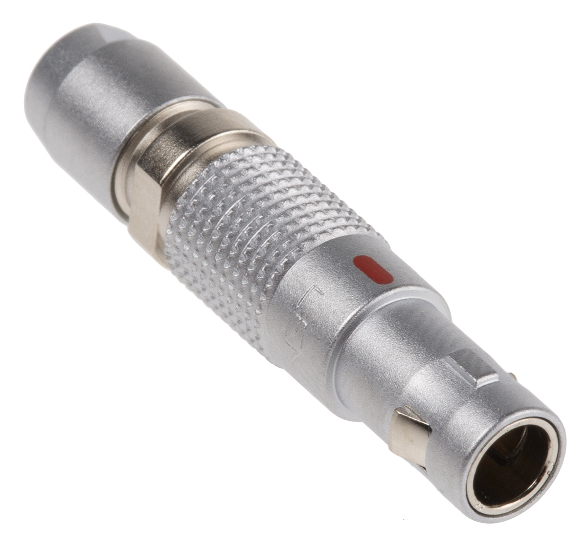 LEMO Circular Connector, 2 Contacts, Cable, 6.4 mm Connector, Plug, Male/Female, IP50, 00 B Series