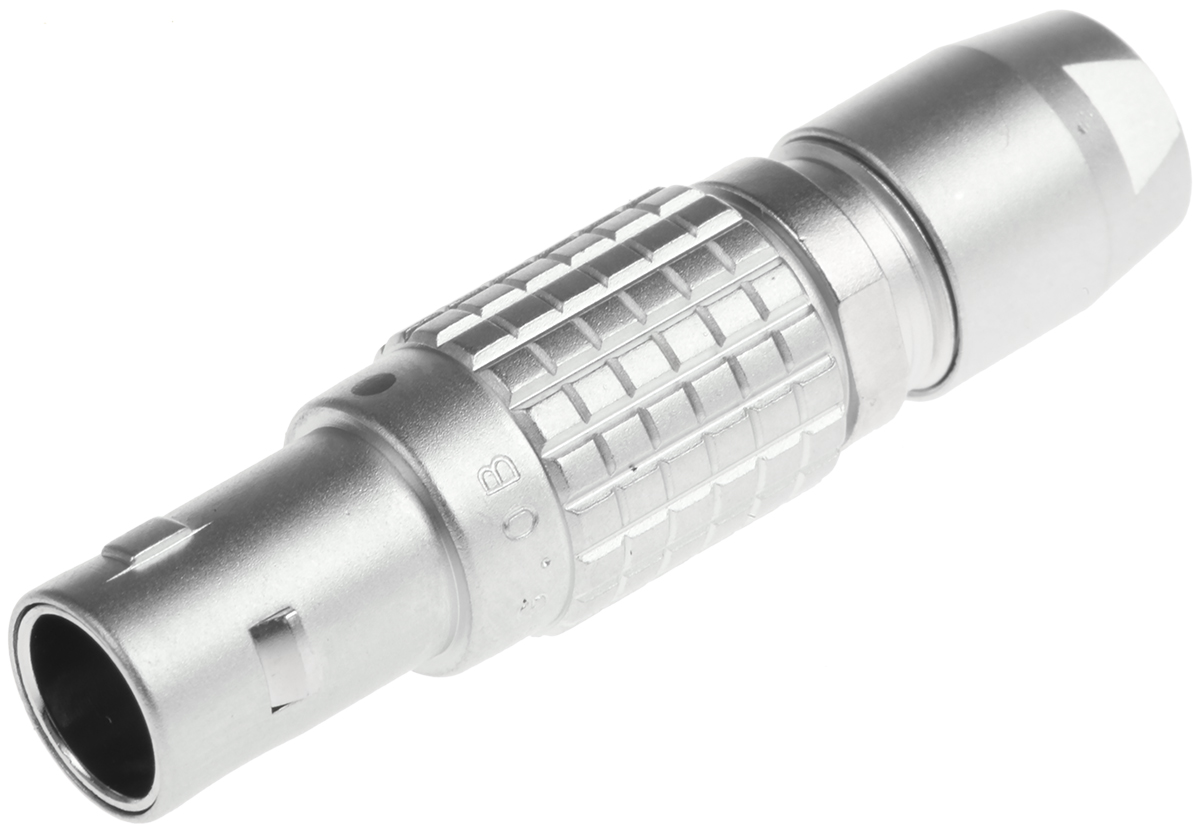 LEMO Circular Connector, 3 Contacts, Cable, 9.5 mm Connector, Plug, Male, IP50, 0B Series