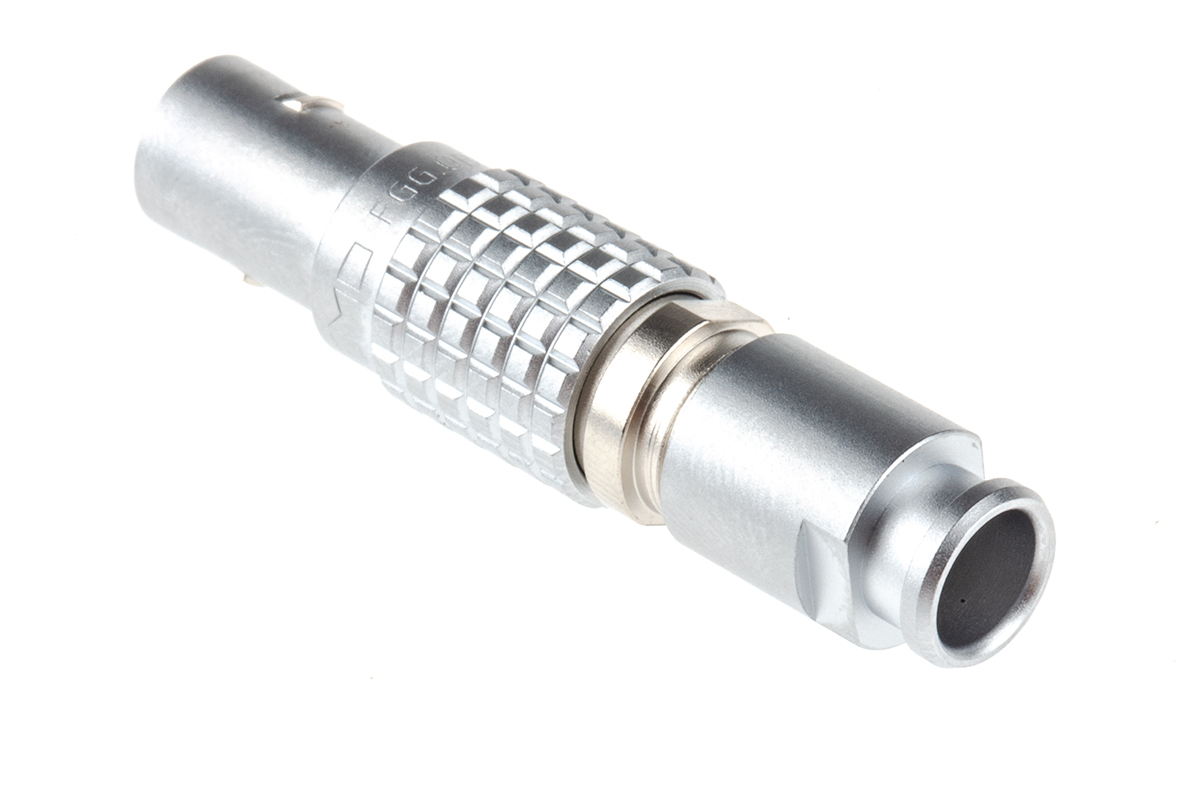 LEMO Circular Connector, 4 Contacts, Cable, 9.5 mm Connector, Plug, Male, IP50, 0B Series