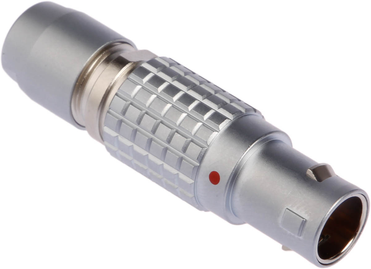 LEMO Circular Connector, 2 Contacts, Cable, 12 mm Connector, Plug, Male, IP50, 1B Series