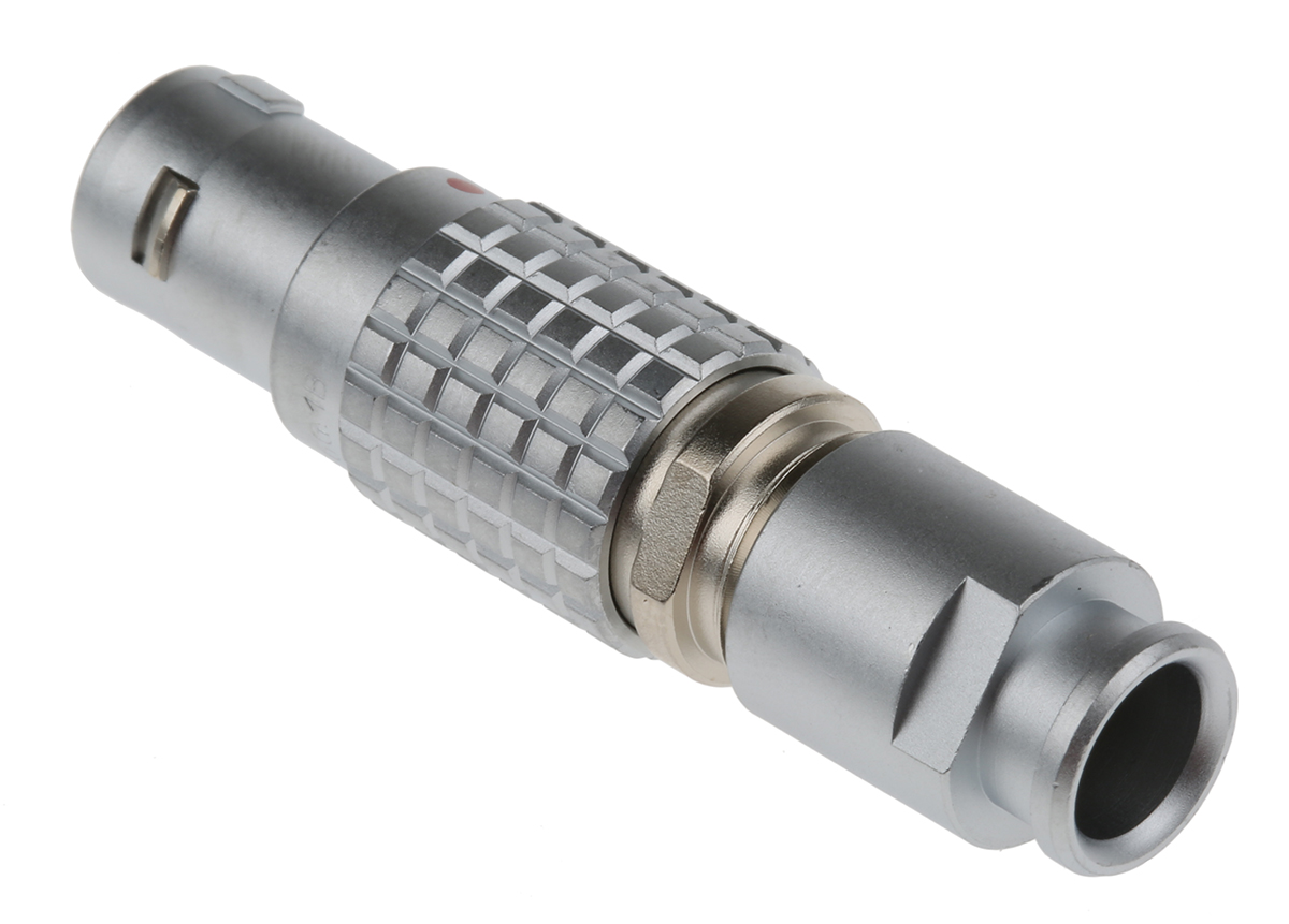 LEMO Circular Connector, 8 Contacts, Cable, 12 mm Connector, Plug, Male, IP50, 1B Series