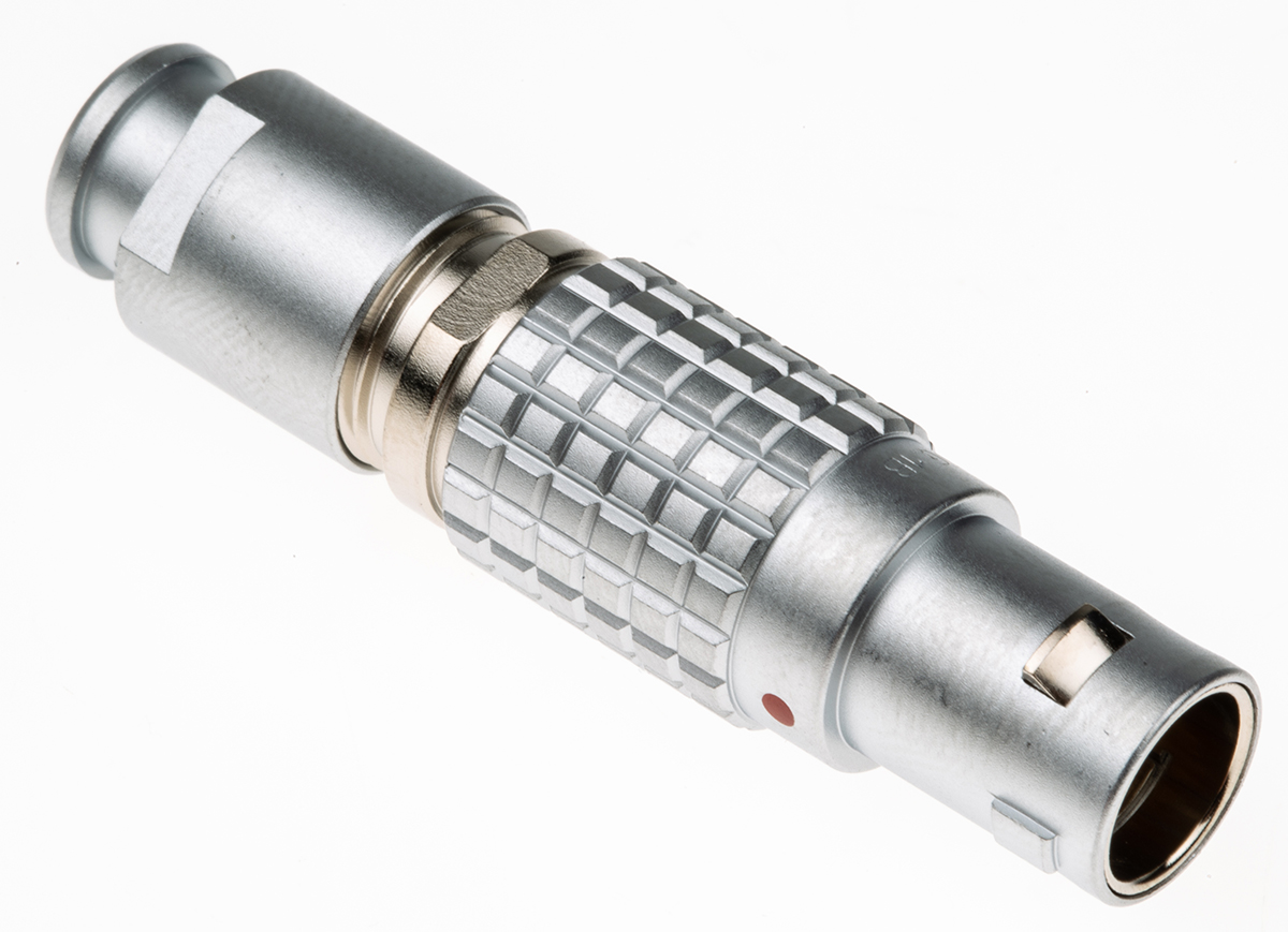 LEMO Circular Connector, 10 Contacts, Cable, 12 mm Connector, Plug, Male, IP50, 1B Series
