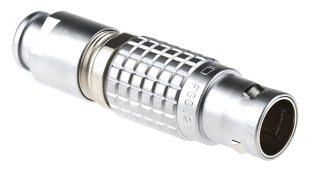 LEMO Circular Connector, 10 Contacts, Cable, 15 mm Connector, Plug, Male, IP50, 2B Series
