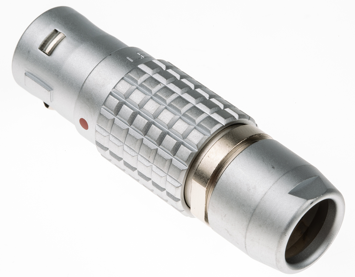 LEMO Circular Connector, 8 Contacts, Cable, 18 mm Connector, Plug, Male, IP50, 3B Series
