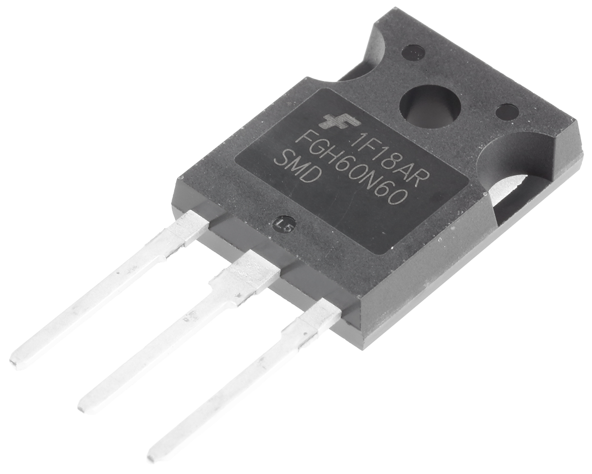 onsemi FGH60N60SMD, Type N-Channel IGBT, 120 A 600 V, 3-Pin TO-247AB, Through Hole