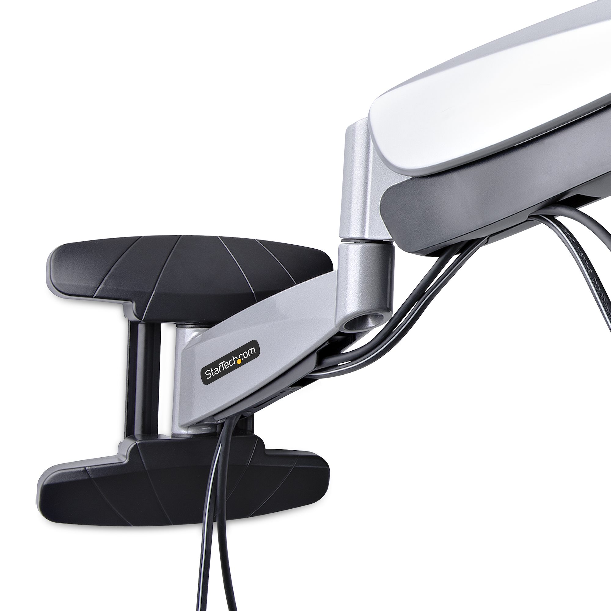 fha-tv-wall-mount StarTech.com TV Bracket Single Monitor Desk Mount, Max 55 in Monitor Extension Arm