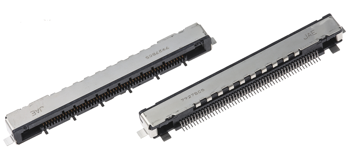 JAE, FI-R 0.5 mm Pitch 51 Way 1 Row Right Angle, Surface LVDS Connector, Receptacle, Solder