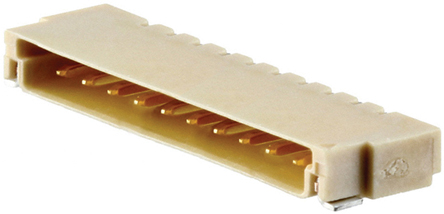 JAE, FI 1.25 mm Pitch 10 Way 1 Row Right Angle, Surface Mount LVDS Connector, Receptacle, Solder