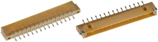JAE, FI 1.25 mm Pitch 15 Way 1 Row Right Angle, Surface Mount LVDS Connector, Receptacle, Solder