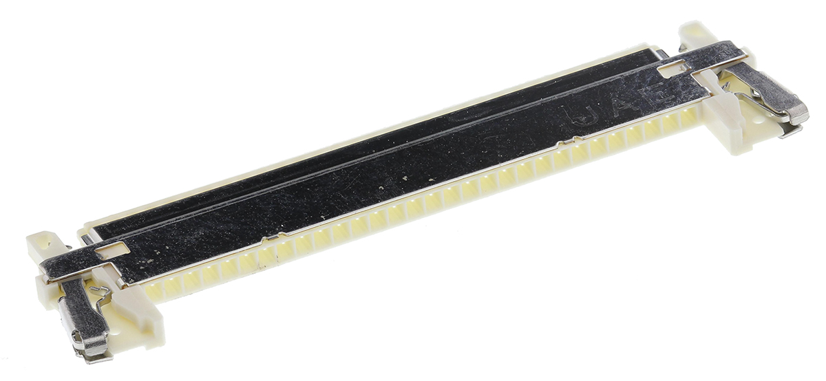 JAE, FI-X 1 mm Pitch 30 Way 1 Row Straight, Cable LVDS Connector, Plug Housing, Crimp