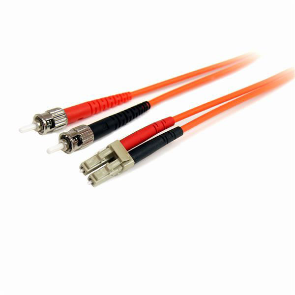 StarTech.com OM1 Multi-Mode Duplex Fibre Optic Cable, 125 μm Low Smoke Zero Halogen, Orange, 3 m