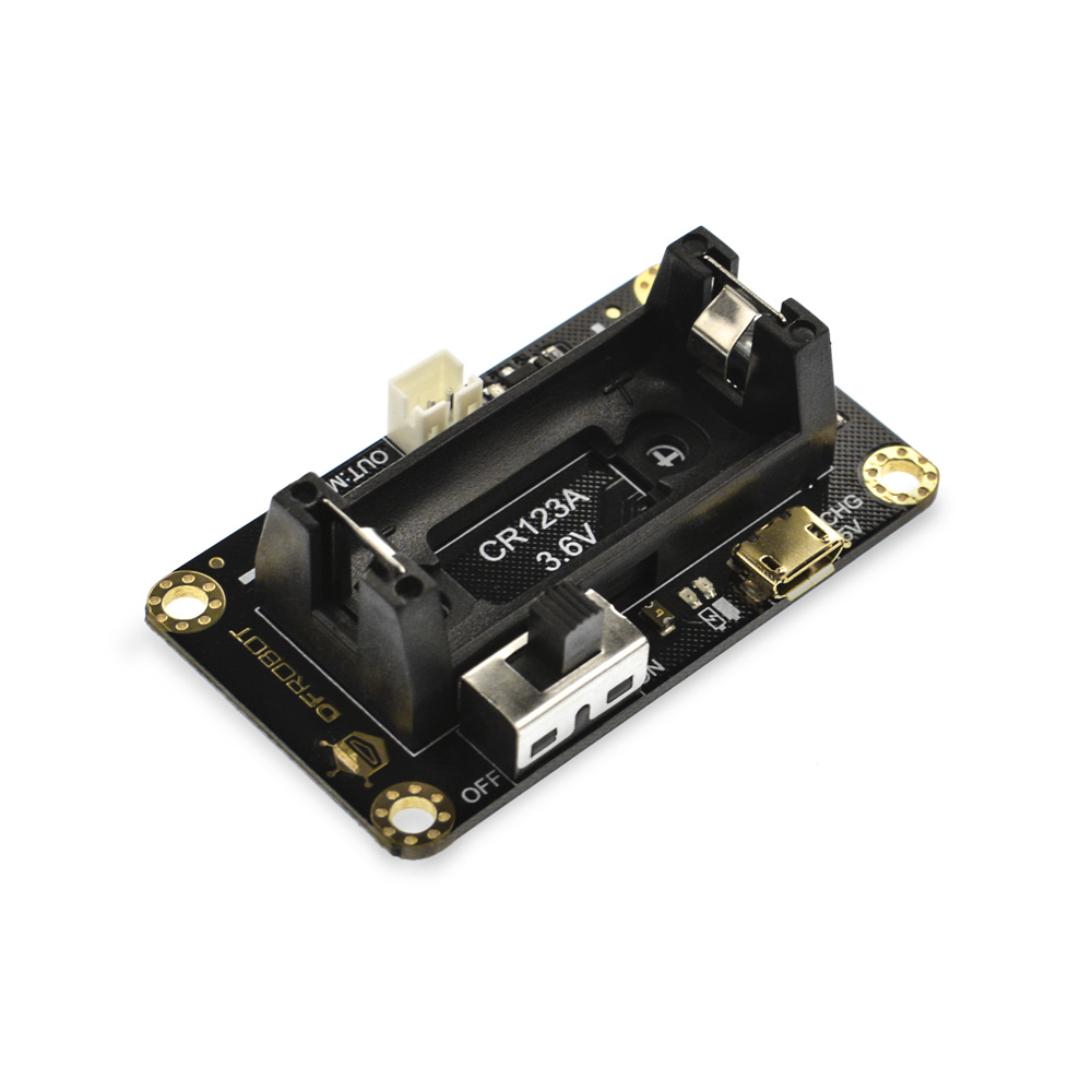 DFRobot FIT0611 BBC Micro:bit Add-on CR123A Li-ion Battery Holder For Micro: Maqueen