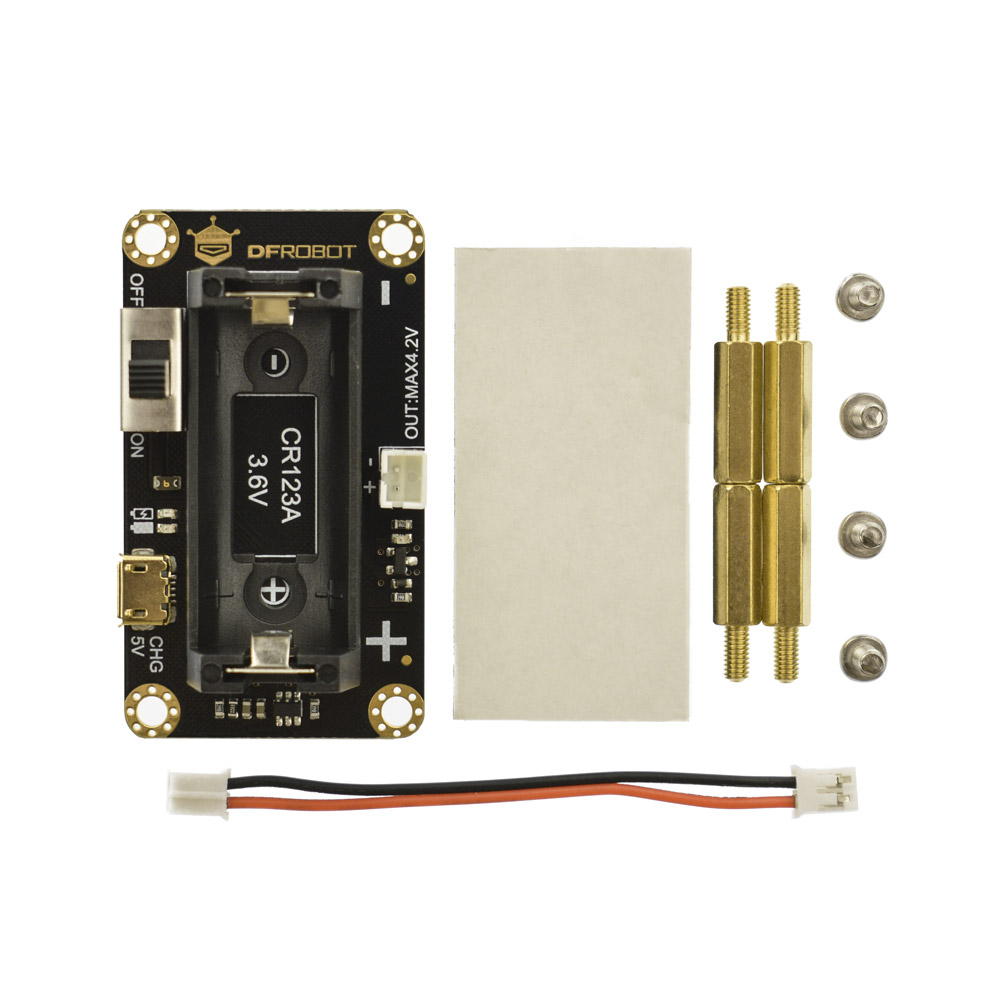 fit0611 DFRobot FIT0611 BBC Micro:bit Add-on CR123A Li-ion Battery Holder For Micro: Maqueen