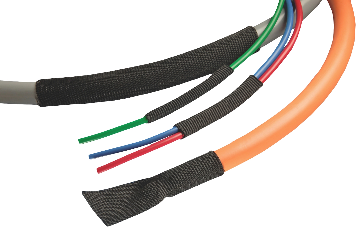 Alpha Wire Halogen Free Heat Shrink Tubing, Black 20 mm Sleeve Dia. x 15m Length 2:1 Ratio, FIT Shrink Tubing Series