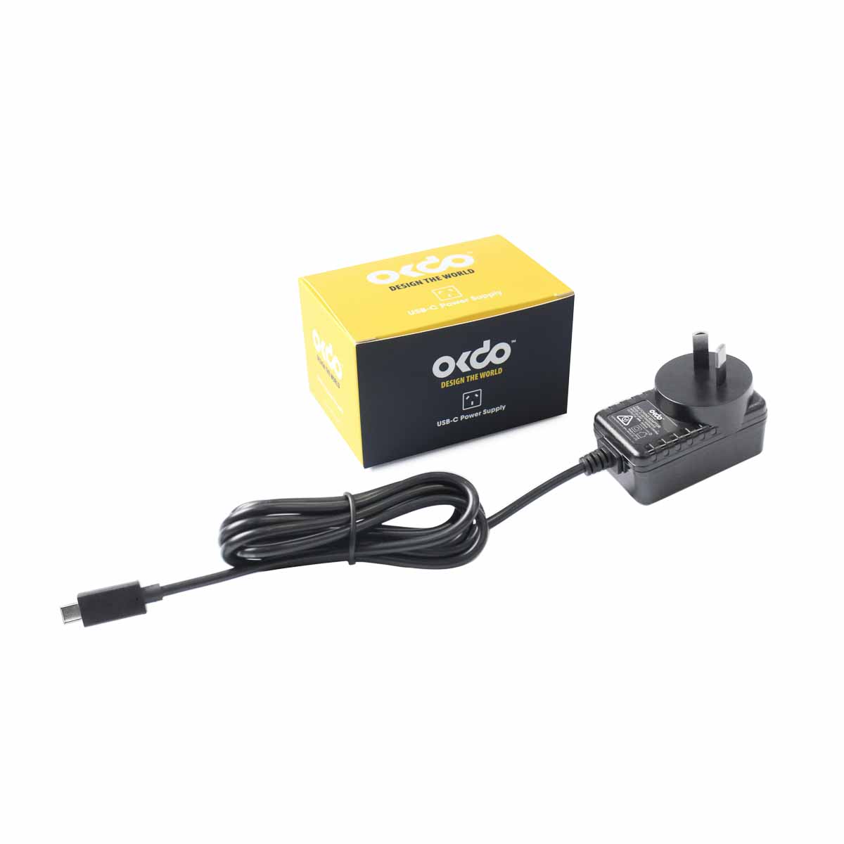 Okdo Raspberry Pi Power Supply USB Type C with AUS Plug Type, 1.5 m