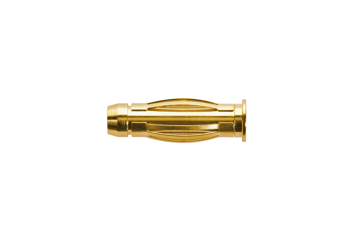 Schutzinger Silver Male Banana Plug, 4 mm Connector, 33 V ac, 70V dc, 32A, Gold Plating