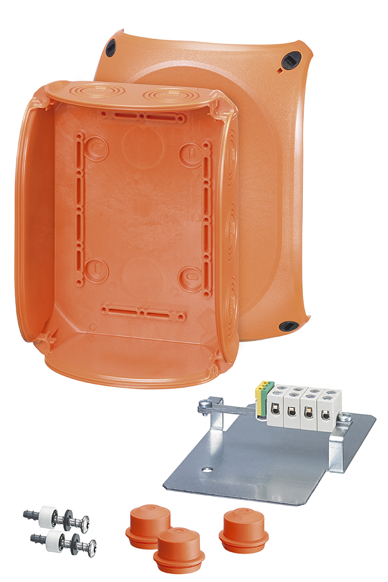 HENSEL Orange Polycarbonate Junction Box, IP66, IP65, 5 Terminals, 155 mm, 92mm 210 mm