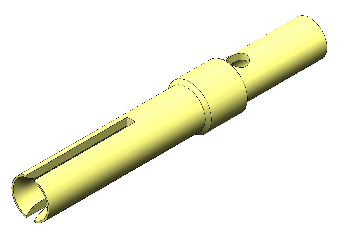 FCT from Molex, 173112 Series, size 1.8 mm Female Crimp D-Sub Connector Contact, Gold over Nickel Socket 24 AWG