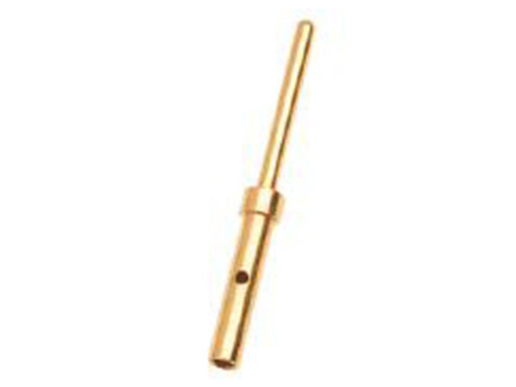 FCT from Molex, 173112 Series, size 0.76 mm Male Crimp D-Sub Connector Contact, Gold over Nickel Pin 22 AWG