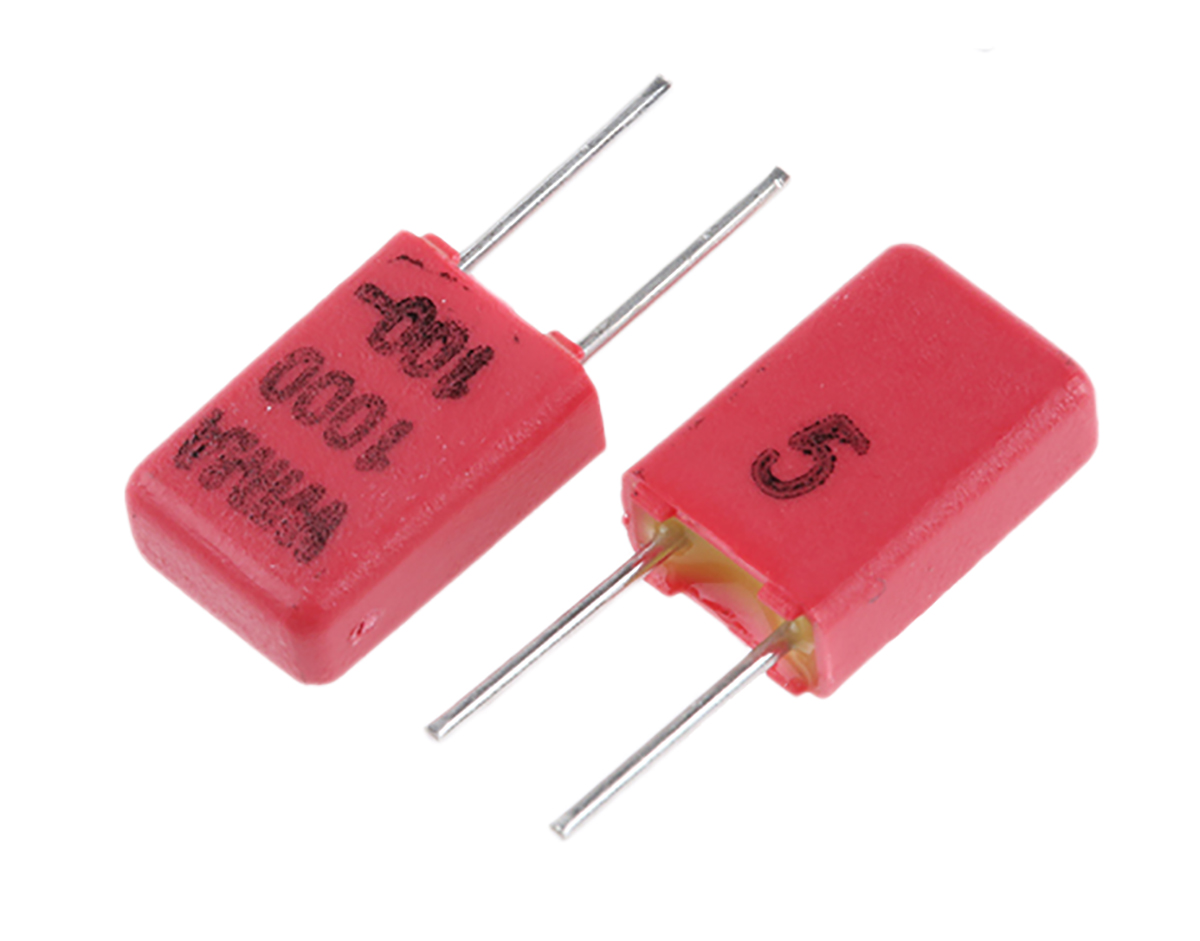 WIMA FKP2 Film Capacitor, ±5 %, 1 nF 100 V dc 63V ac, Through Hole