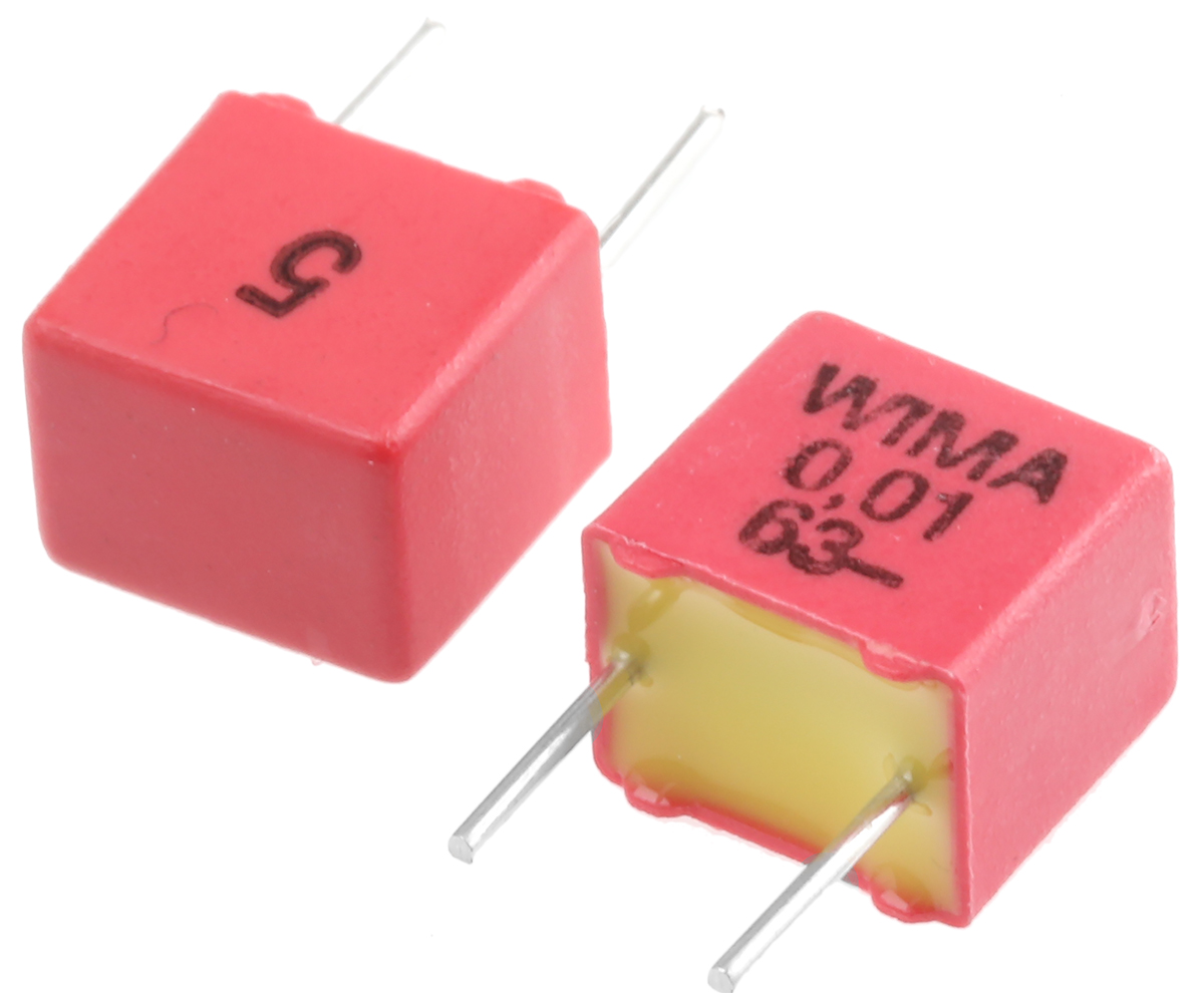WIMA FKP2 Film Capacitor, ±5 %, 10 nF 63 V dc 40V ac, Through Hole