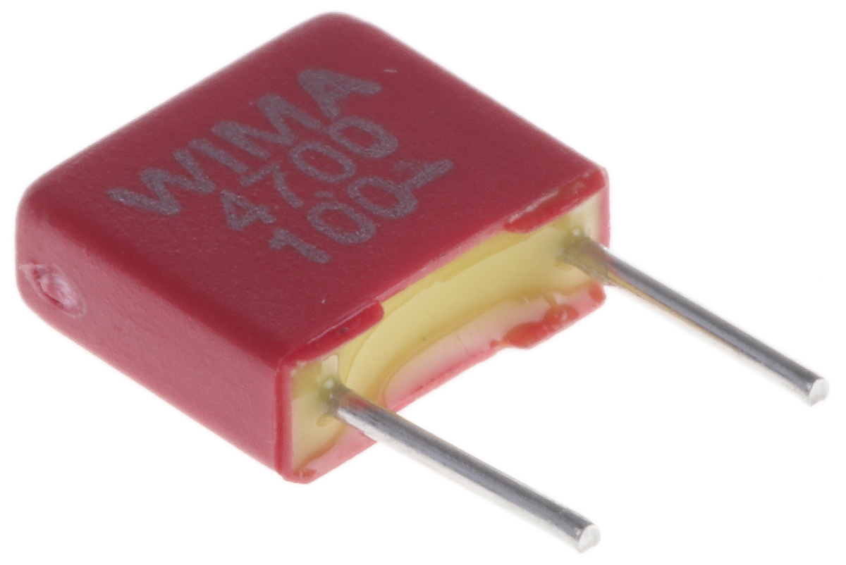 WIMA FKS2 Film Capacitor 4.7 nF 63V ac 100 V dc, Through Hole
