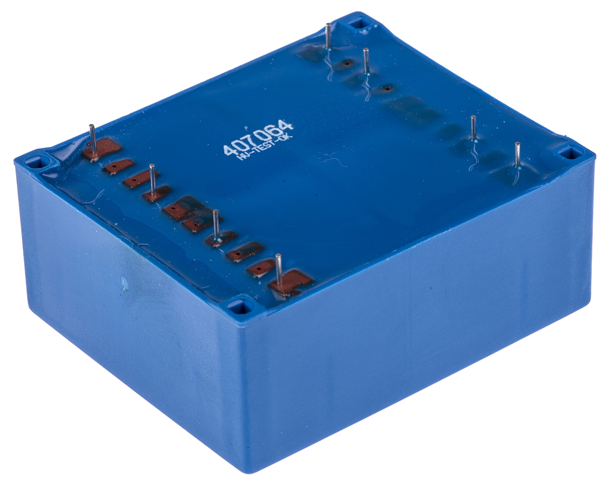 fl-1812 Block 12 V ac 2 Output Pin PCB Transformer, IEC 61558-2-1, VDE 0570 Teil 2-1, C-UL-US, ENEC 10 (VDE), DIN EN 61558-2-1,