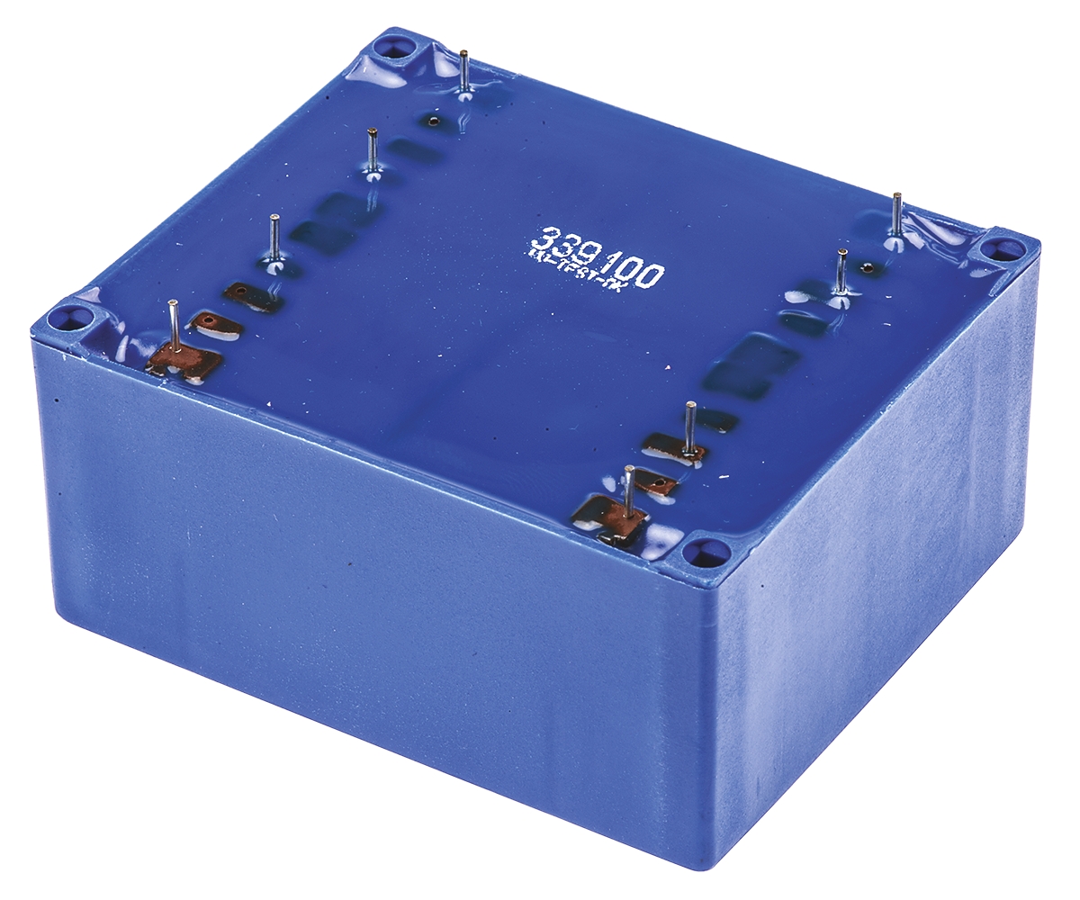 fl-2412 Block 12 V ac 2 Output Through Hole PCB Transformer, UL, VDE 24 VA