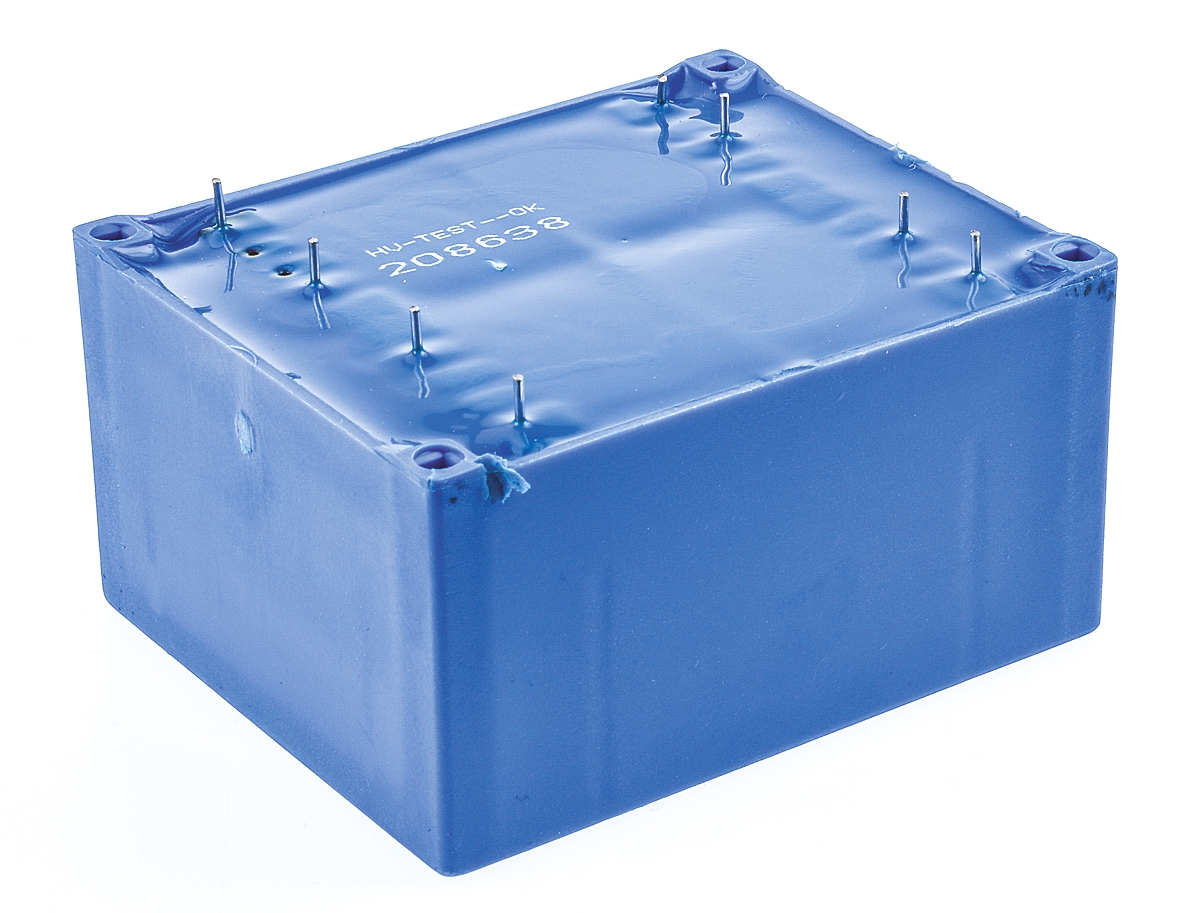 fl-3015 Block 15 V ac 2 Output Through Hole PCB Transformer, VDE, UL 30 VA