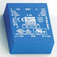 Block 24 V ac 2 Output Pin PCB Transformer, IEC 61558-2-1, DIN EN 61558-2-6, C-UL-US, DIN EN 61558-2-1, VDE 0570 Teil
