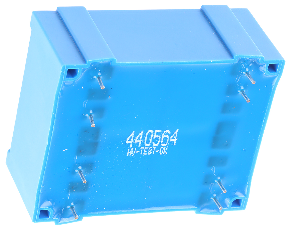 fl-612 Block 12 V ac 2 Output Pin PCB Transformer, DIN EN 61558-2-1, C-UL-US, IEC 61558-2-6, VDE 0570 Teil 2-6, DIN EN