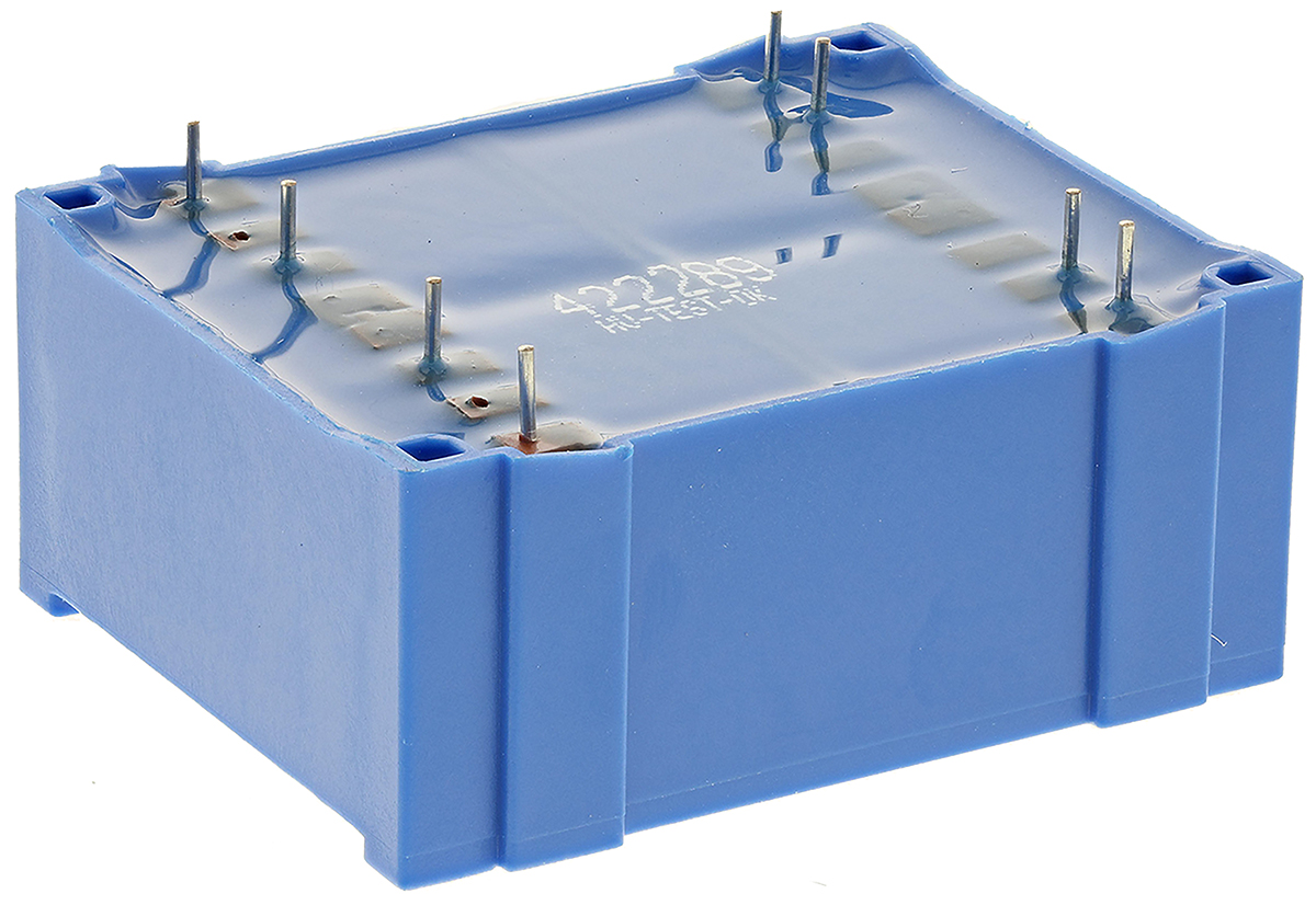 fl-624 Block 24 V ac 2 Output Through Hole PCB Transformer, UL, VDE 6 VA