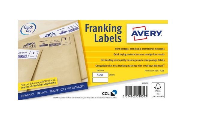 Avery White Adhesive High Visibility Label Sheet, Pack of 2 Per Pack