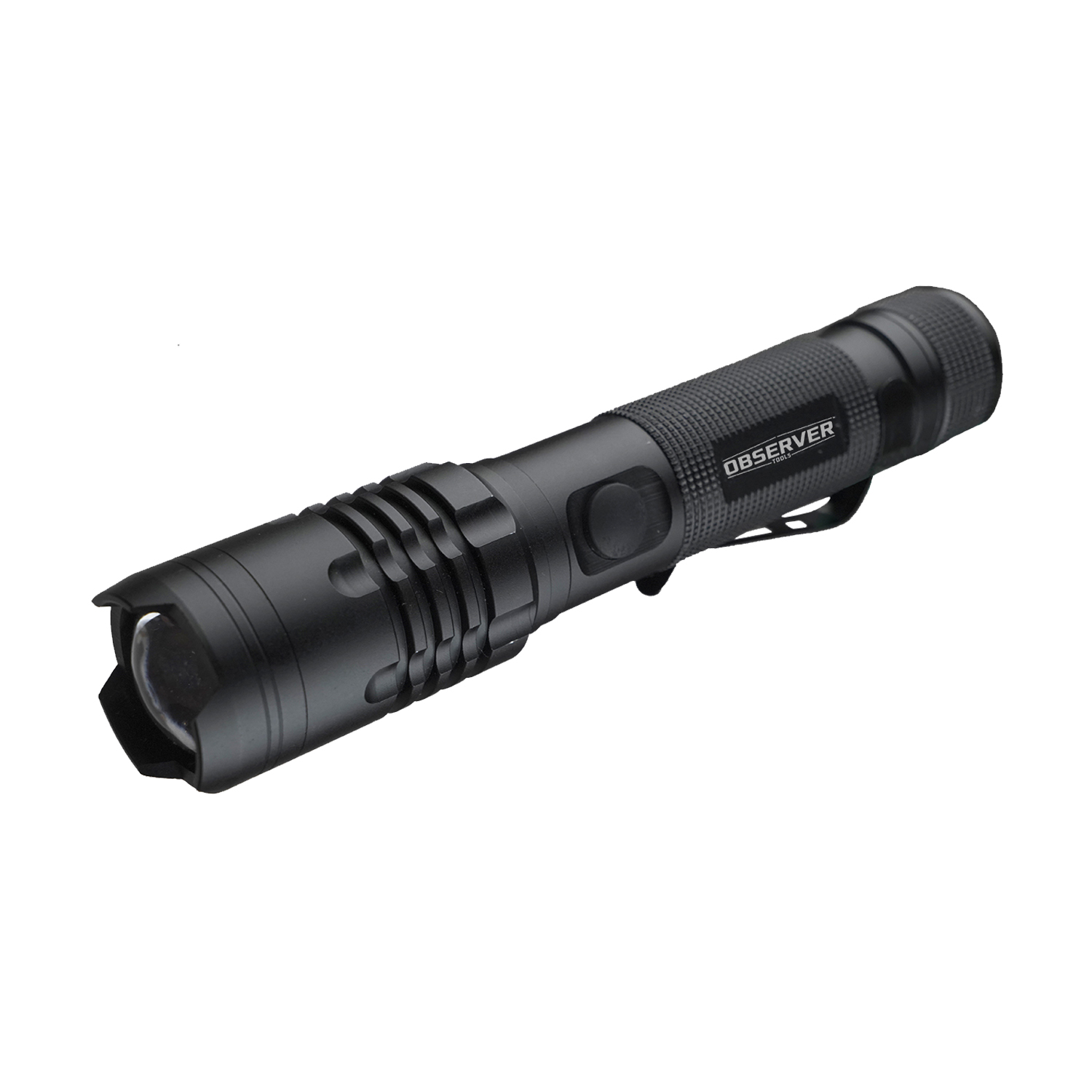 Observer Tools LED Torch Black Rechargeable
