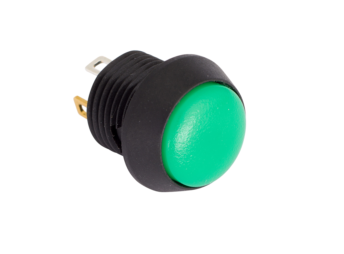 EOZ FL Series Illuminated Push Button Switch, Momentary, Panel, 13.5 mm Cutout, SPST, IP67 2.5 kV ac