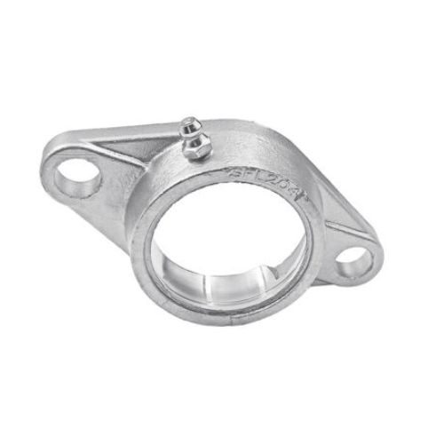 Beco 2 Hole Flange Bearing Unit, FL207SS 72 mm ID