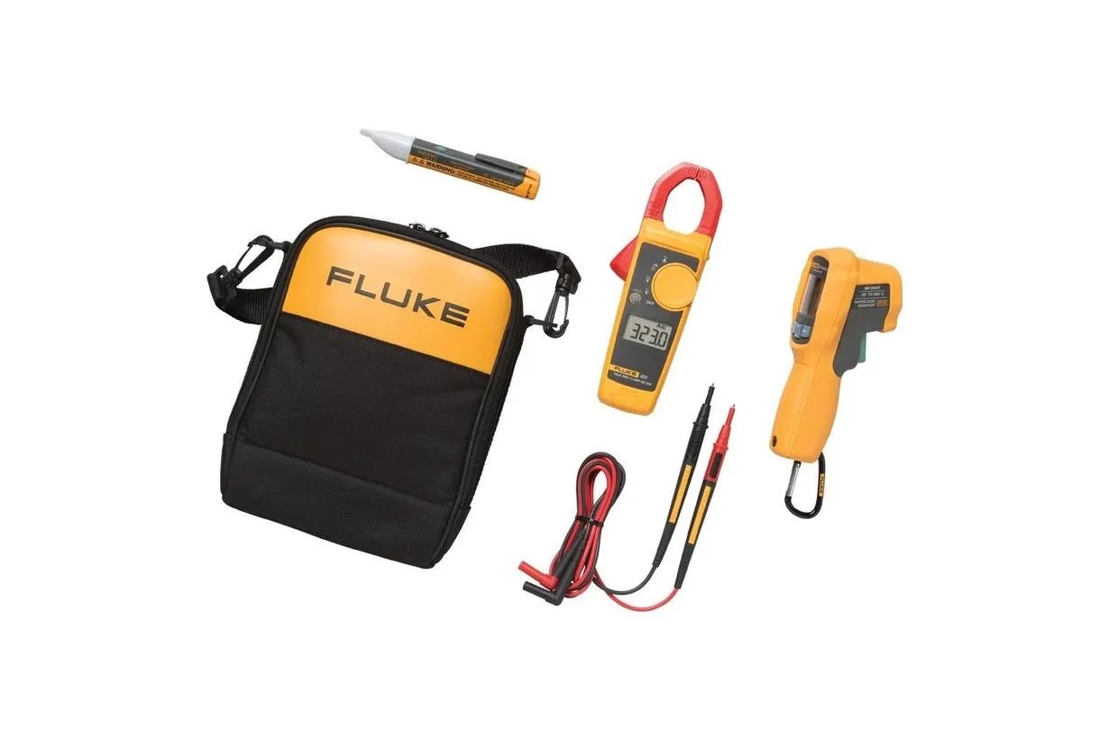 Fluke 62 MAX+ Thermometer Kit, -30 °C Min, 650 °C Max, ± 1 °C Accuracy, °C and °F Measurements, RSCAL