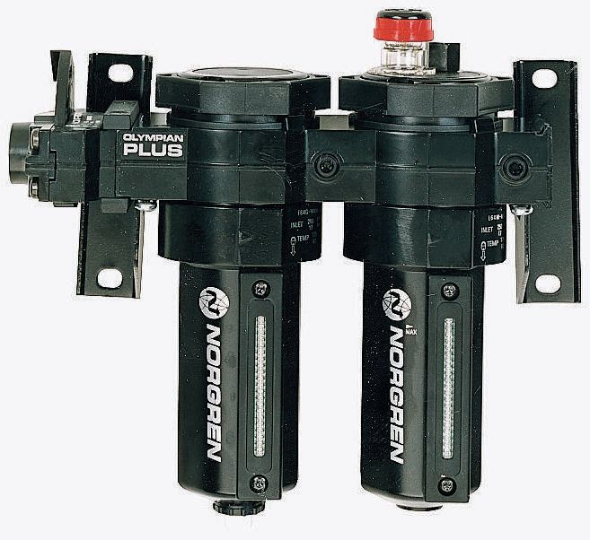Norgren 1/2 in G FRL, Automatic Drain, 40 μm Filtration Size