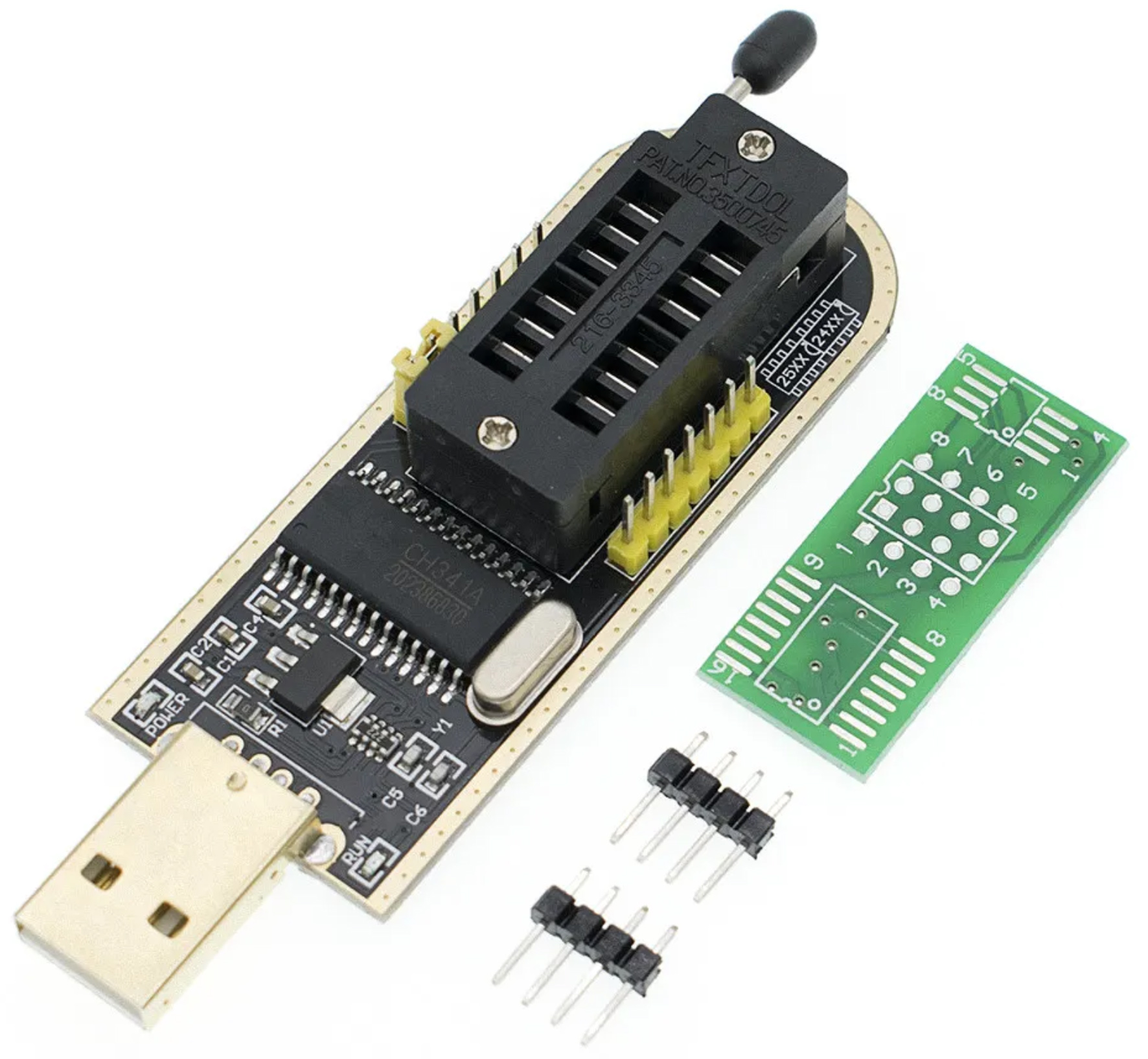 flashpro Seeit FLASHPRO EPROM Programmer, Serial Components Programmer for ZIF16 Socket, EEPROM 24C / 25C, SPI FLASH 25xxxx