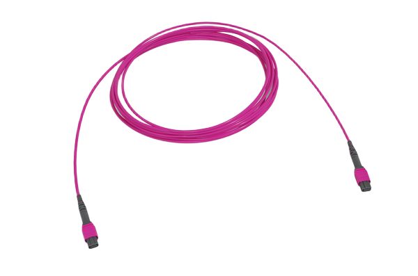 HellermannTyton Connectivity OM4 Cable Fibre Optic Cable Low Smoke Zero Halogen, Magenta, 22 m
