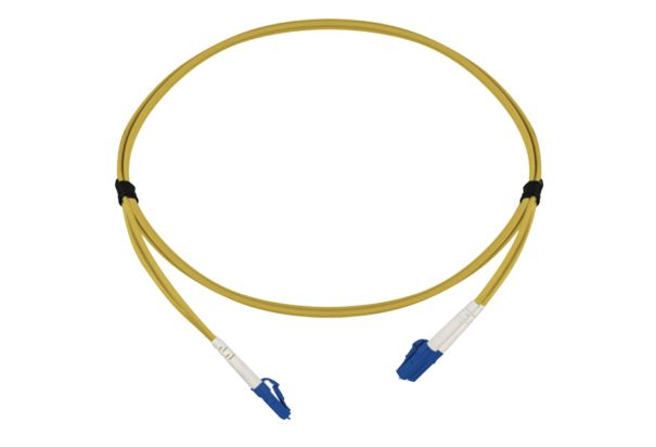 HellermannTyton Connectivity LC to to LC Fibre Optic Cable, Yellow, 2 m