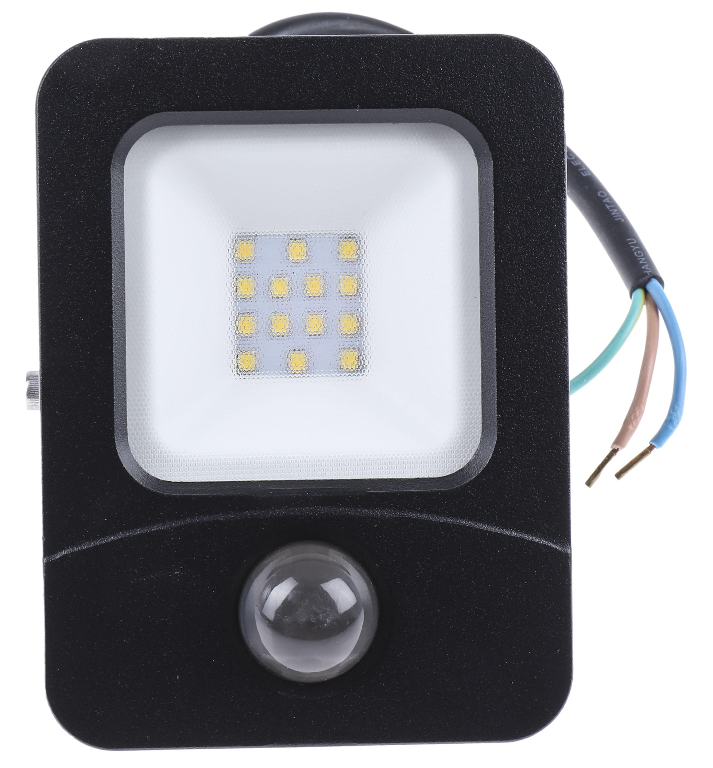 flex-pir-10-5k PowerLED Flex-PIR PIR Included Floodlight, 2835 LED, 10 W Black, 1000 lm, IP65, 265V ac