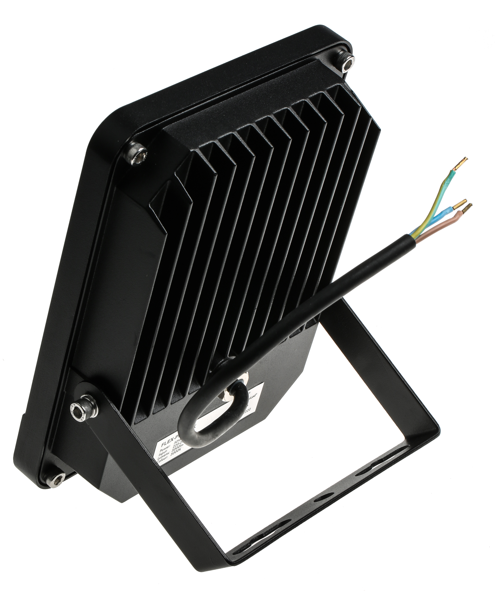 flex-pir-50-5k PowerLED Flex-PIR PIR Included Floodlight, 2835 LED, 50 W White, 5000 lm, IP65, 265V ac