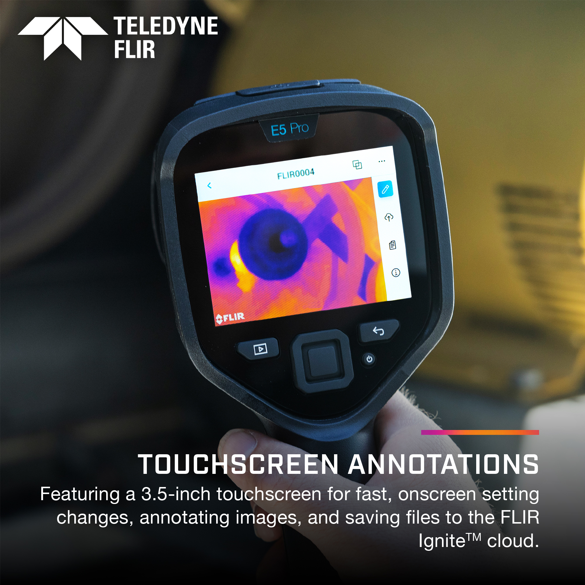 flir-e5-pro FLIR E5 Pro Ex PRO WiFi Thermal Imaging Camera with WiFi, 400 °C 160 x 120 pixel Detector Resolution