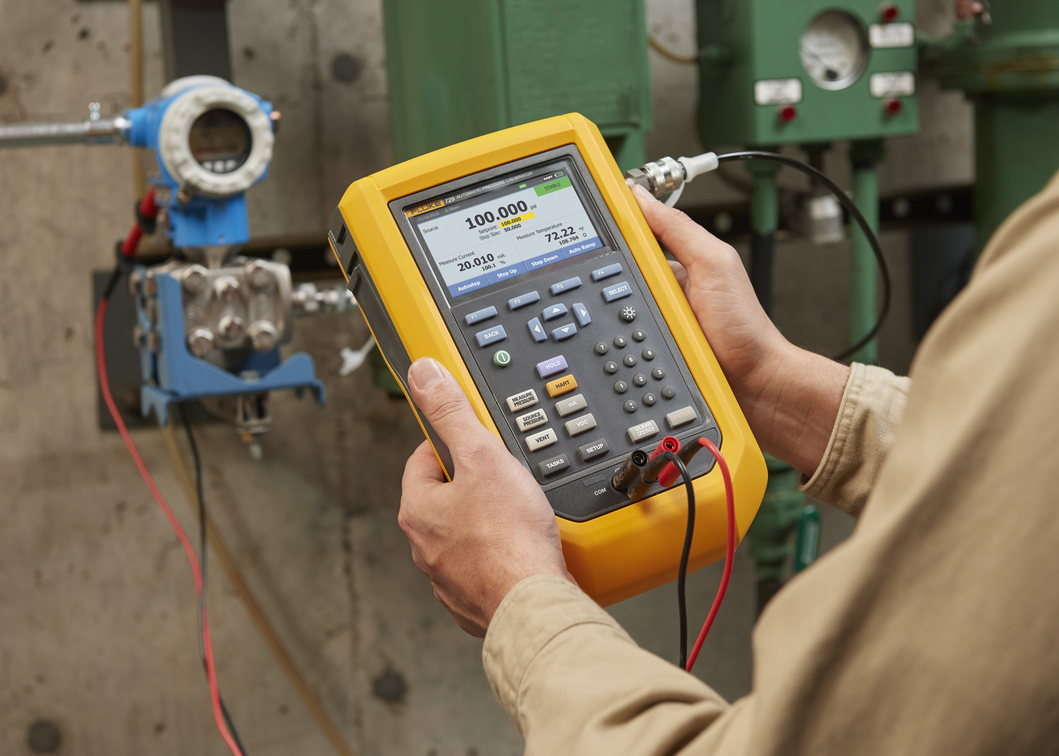flk-729pro-7m Fluke -13 psi to 1000 psi Pressure Calibrator, RSCAL