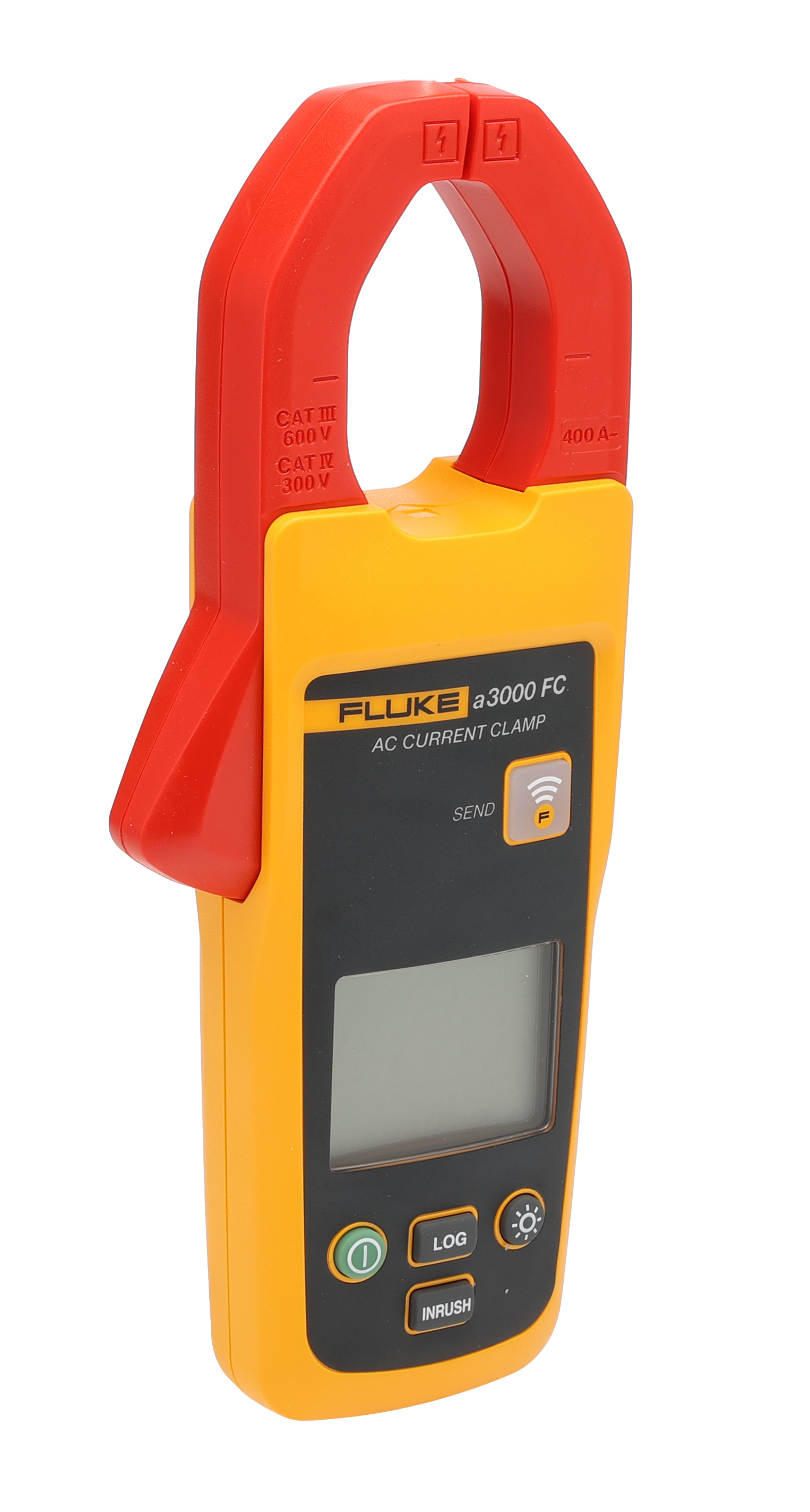 Fluke A3000 FC Clamp Meter, 400 mA 400 A 600 V dc 600 V ac CAT III Non-Contact Voltage Detector RSCAL
